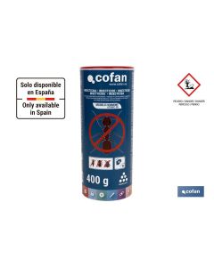INSECTICIDA MICROGRANULADO PARA HORMIGAS MODELO HORMIWE 400g COFAN