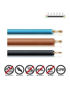 Cablecillo h07z1-k 4,00 mm² negro euro/m
