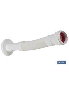 TUBO FLEXIBLE BLANCO 1 12 CON REDUCTOR 1 14 Ø32-40 330-690 MM COFAN