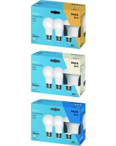 BOMBILLA LED STD 9,5W E27 1060L 6500K2+1