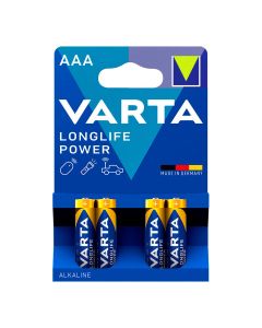 Pila varta alkalina longlife aaa - lr03 2 tiras (10 blisters 4 unid.) ø10,5x44,5mm precio por blister