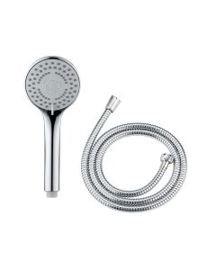 Conjunto de ducha basic, cabezal 5 funciones + manguera 150 cm