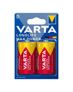 Pila varta long life max power d - lr20 (blister 2 unid.) ø34,2x61,5mm