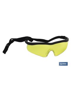 GAFAS SEGURIDAD SPORT AMBAR UV PROTECTION COFAN