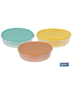 FIAMBRERA TORTILLA REDONDA NARANJA  24.5X6.5cm venta unitaria COFAN