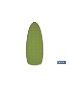 FUNDA TABLA PLANCHAR ALGODON 140X60 ICONOS LAVADO VERDE COFAN