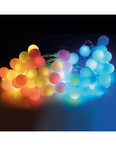 Guirnalda 80 leds multicolor colores vivos ip44 19m