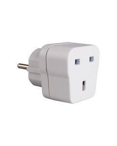 Adaptador ingles con t/tl (para viajar a españa) 13a 4,8mm blanco av1 solera