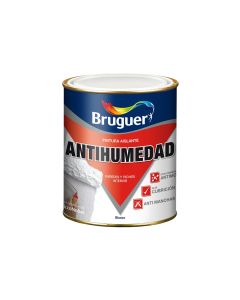 Pintura antihumedad mate blanco 0,750l bruguer 5056558