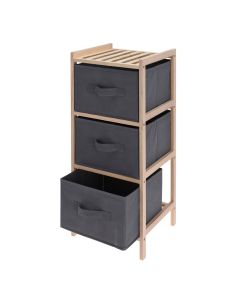 Armario de 3 compartimentos para almacenar 27,5 x 25,4 x 65 cm