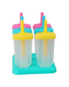 Set de 6 moldes para helados de hielo colores surtidos