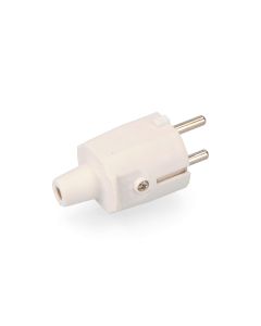 Clavija de goma 10/16a 250v t/tl ip44 4,8mm blanca (envasada)