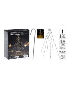 Cortina exterior 192 leds blanco calido especial para arboles 2,08m (alto)