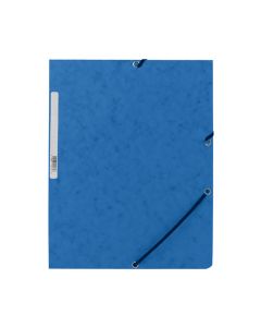 Carpeta gomas kf02167 cartón azul con solapas din a4 q-connect