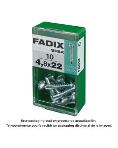 Caja s 10 unid. tornillo rosca chapa cr autot. 4,8x22mm fadix