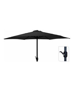 Parasol ø300cm altura maxima 248cm color: gris antracita