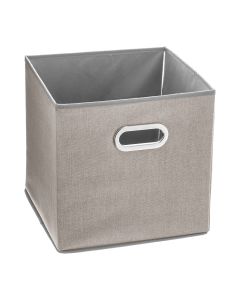 Caja organizadora color beige para estanteria 31x31cm