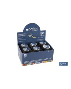 EXPOSITOR FLEXÓMETRO STANDARD + MOSQUETÓN 12 UDS. COFAN