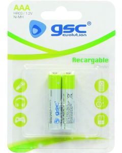 PILA RECARGABLE GSC HR03(AAA) 800MAH BL2