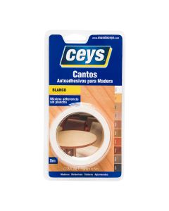 Ceys canto autoadhesivo blanco rollo 5m 850002