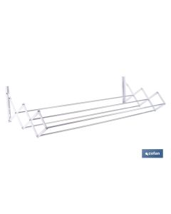 TENDEDERO EXTENSIBLE PARA PARED EN ALUMINIO LACADO 100 CM COFAN