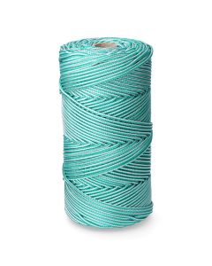 Cordón trenzado polipropileno verde / blanco, calibre 5 mm x 200 m