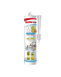 Ms sellante adhesivo cristal transparente 546189 fischer 290ml