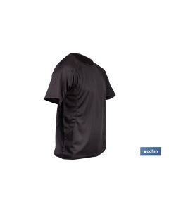 CAMISETA TRANSPIRABLE MODELO PILOTE NEGRA 160 gm2 TALLA-XXXL COFAN