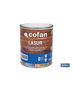 LASUR PROTECTOR AL AGUA PARA MADERA MATE INCOLORO 750 ML COFAN