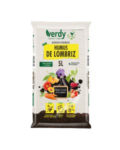 Sustrato humus de lombriz 5 l verdy