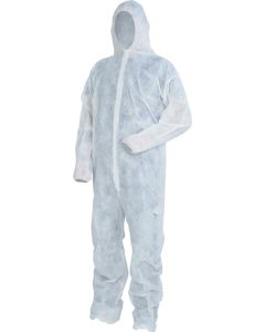 BUZO DESECHABLE POLIP.SHEER-PRO T-L BCO