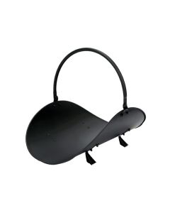 Cesta metalica para leña color negro edm
