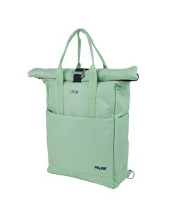 Mochila urbana con cierre superior enrollable 10 l. serie 1918, verde milan
