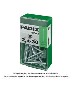 Caja s 30 unid. clavo cp acero 2,4x30mm fadix