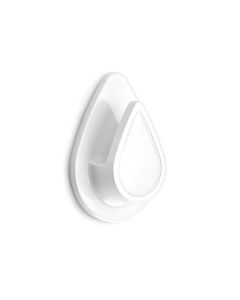 Colgador resistente al agua modelo gota blanco 2193-2-000 (blister) inofix