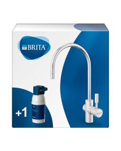 Sistema de filtración mypure p1 grifo + filtro de agua 1025434 brita