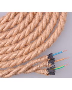 Cable de cuerda de yute trenzado 3x0,75mm 20m euro/m