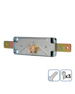 Cerradura de persiana 154mm 3 llaves incluidas edm