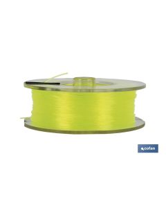 BLISTER HILO DE SEDAL 0.9 MM 100 MTS AMARILLO COFAN