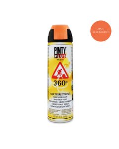 Pintura en spray pintyplus tech 650cc marcador 360° naranja t143