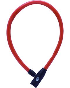 CANDADO BICI 300R50 CABLE JUNIOR ROJO