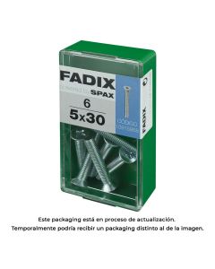 Caja s 6 unid. tornillo metrica cp m 5x30mm fadix