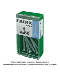 Caja s 6 unid. tornillo metrica cp m 4x50mm fadix