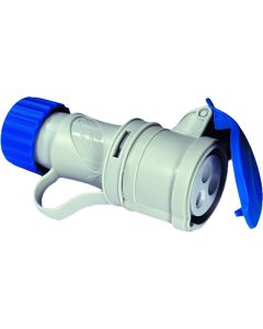 BASE CETAC 1100052 2P+T 220V/16A AZUL