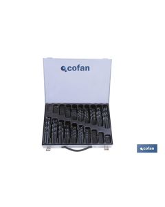 MALETIN SURTIDO BROCAS HSS 1-10 - 250 Und COFAN