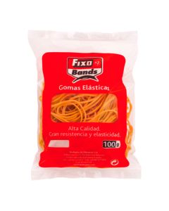 Gomas elásticas fixo bolsa 100g. 2mm x 12cm