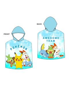 Poncho playa micro 55 x 110cm infantil pokemon