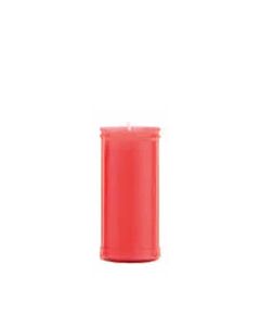 Vela para difuntos plastificada roja ø55x130mm