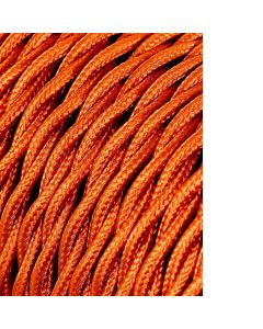 Carrete cable textil trenzado h03vv-f 2 x 0,75 mm² oro, 25 m