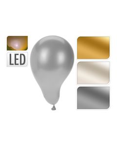 Globo 30cm con luces led pack 3 unidades